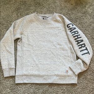 Carhartt Relaxed Fit Heather Gray Crewneck Sweater